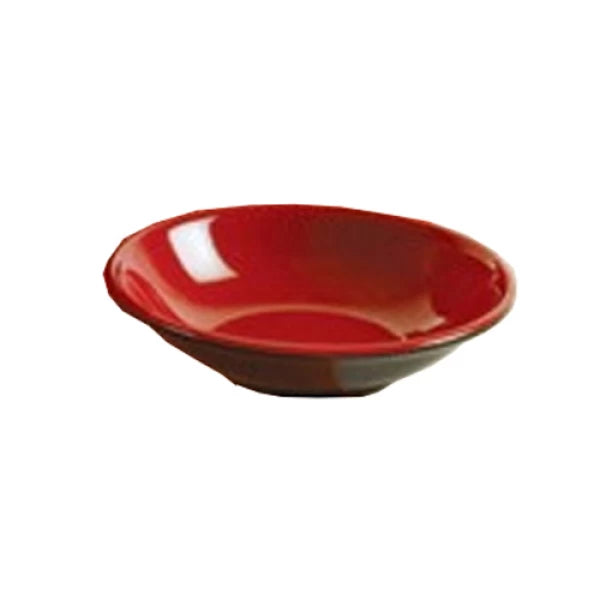 Yanco BLACK & RED 3 3/4" SAUCE DISH 3 OZ