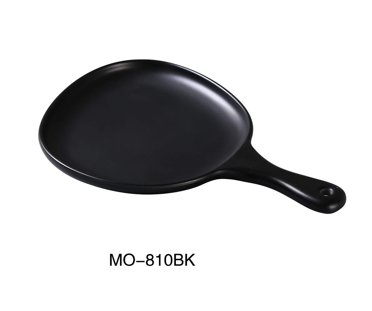 Yanco Moderne 12" X 8" X 1" Pan Plate With Handle Black