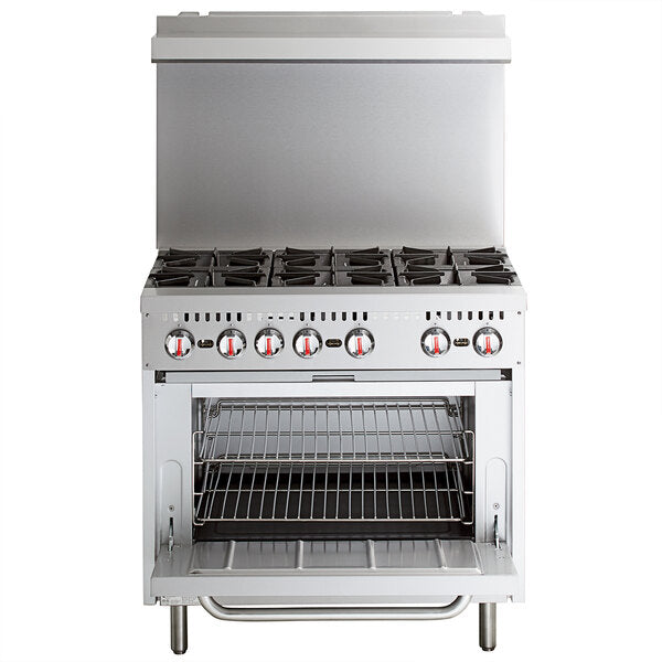 6 Burner Range, (1) Oven, Liquid Propane