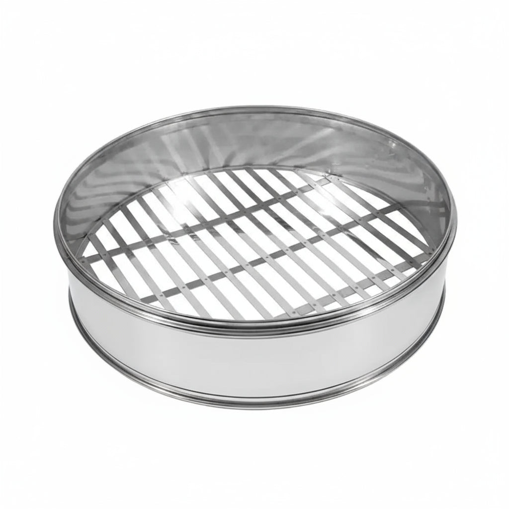 Stainless steamer with slot bottom 10 inches 不锈钢漏空蒸笼