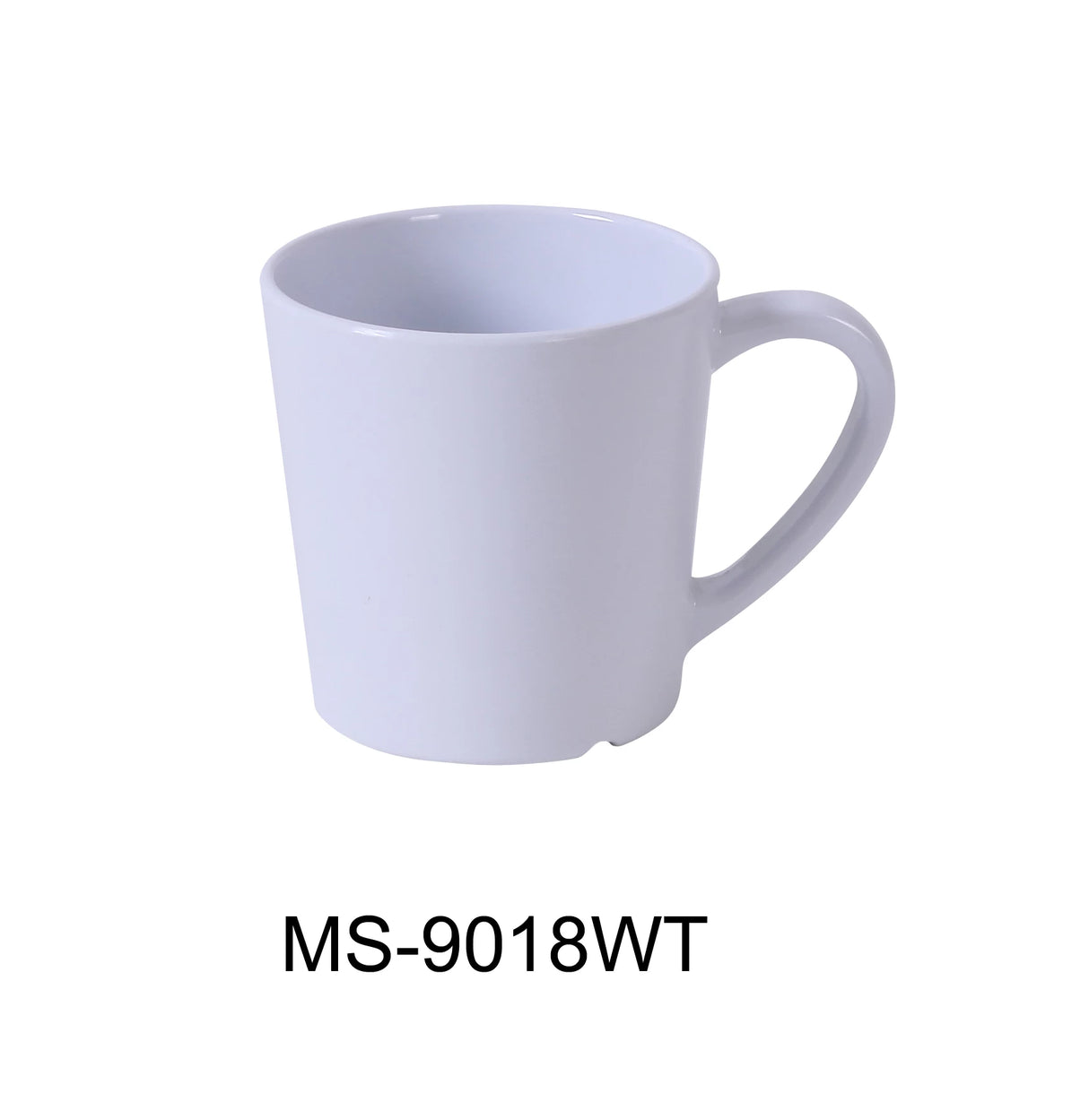 Yanco MILE STONE 3" X 3"H MUG/CUP - 7 OZ WHITE