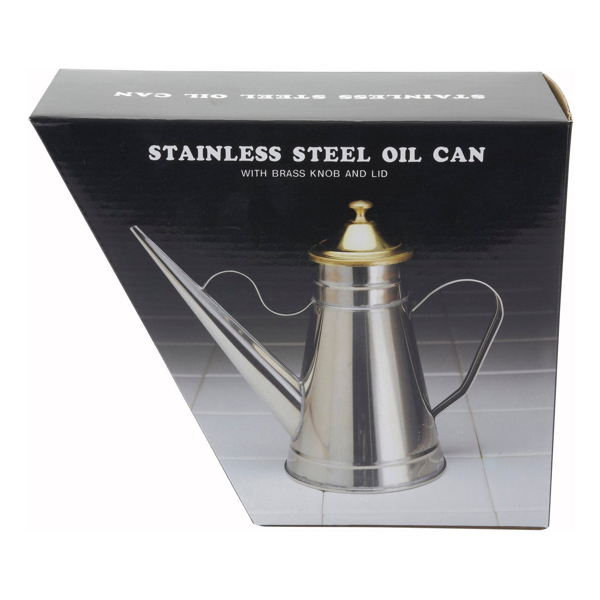24 oz Oil Can with Brass Cover