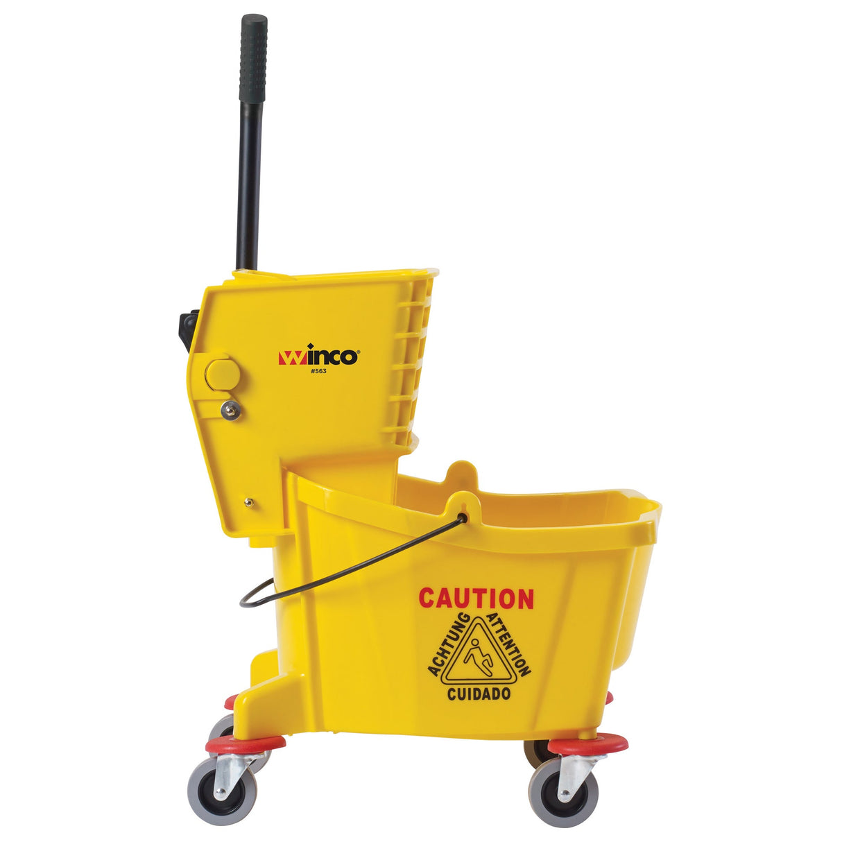 26 Quart Mop Bucket with Side-Press Wringer, Yellow