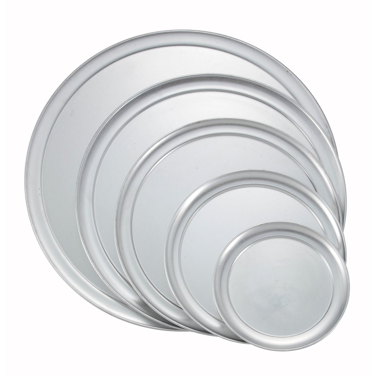 Aluminum Wide-Rim Pizza Pans