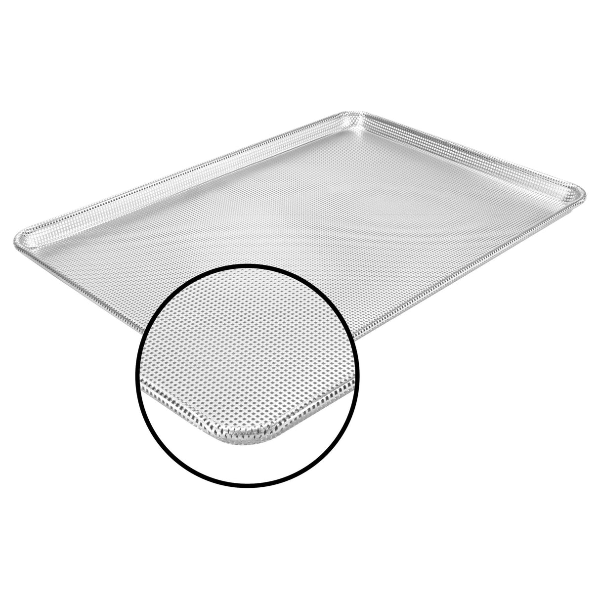 Aluminum Sheet Pan, Fully Perforated, Glazed