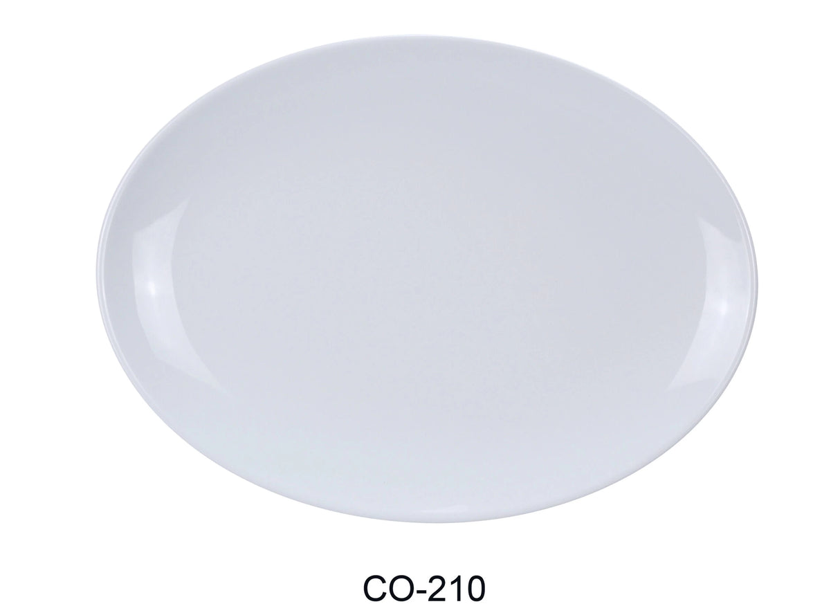 24 Pack Yanco Coupe Pattern 10" X 7" Oval Platter