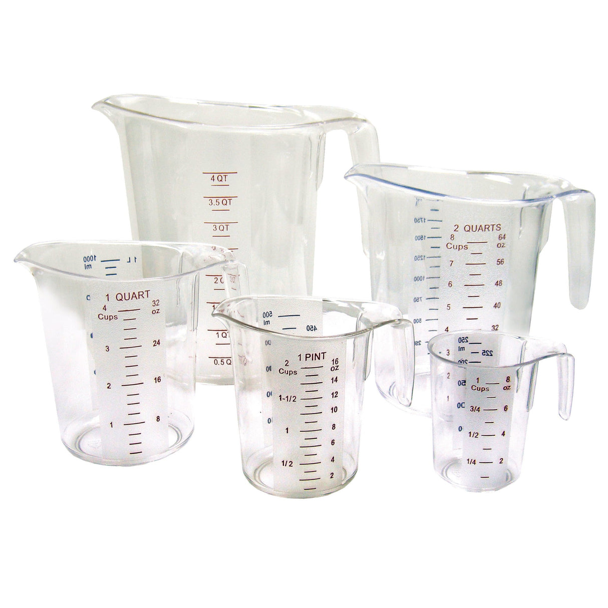 Polycarbonate Measuring Cup with Color Graduations
