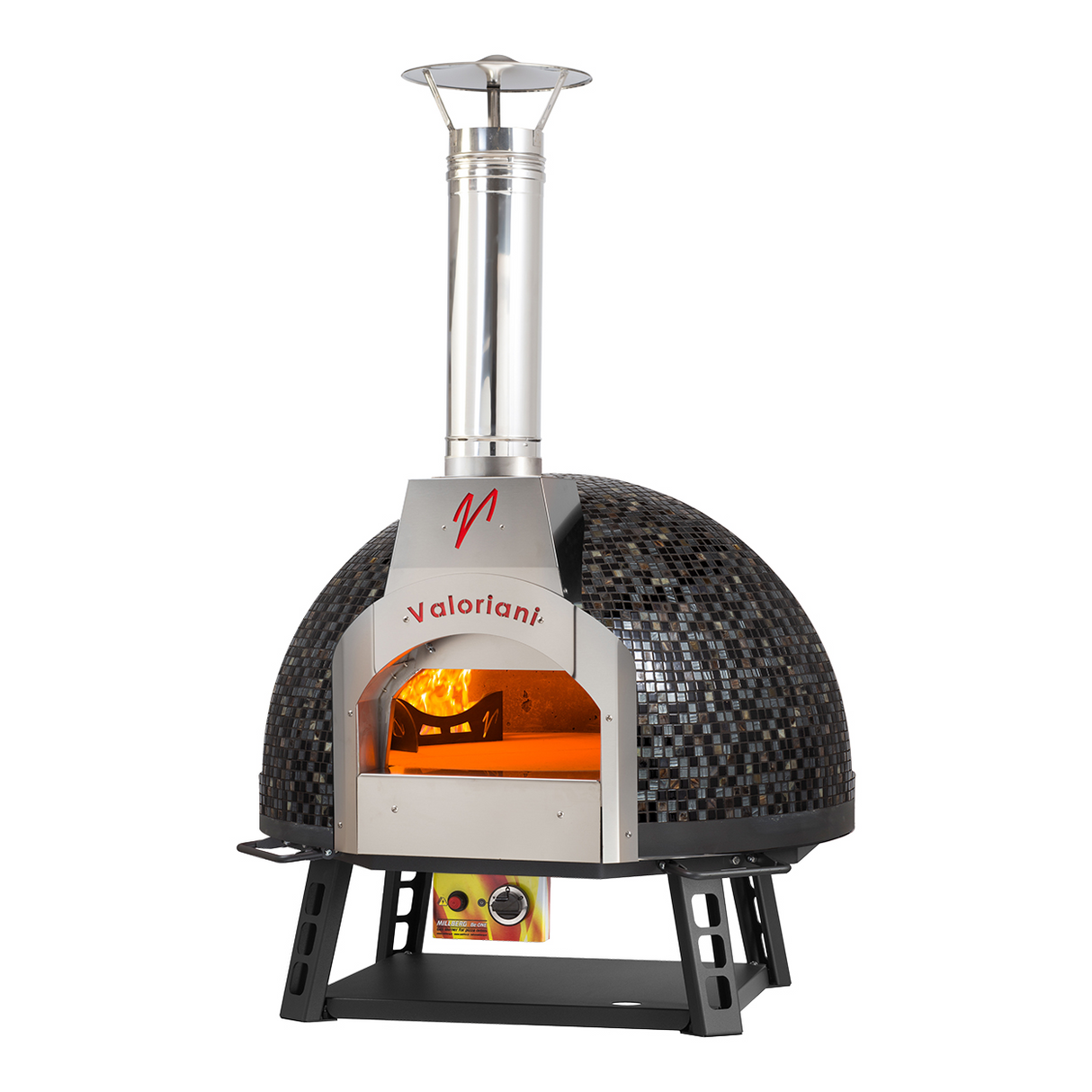 Valoriani Baby 75 Wood Fired and Gas Oven with Mosaic Dome – 44,358 BTU
75 燃气/柴火双燃披萨烤箱(黑马赛克款)