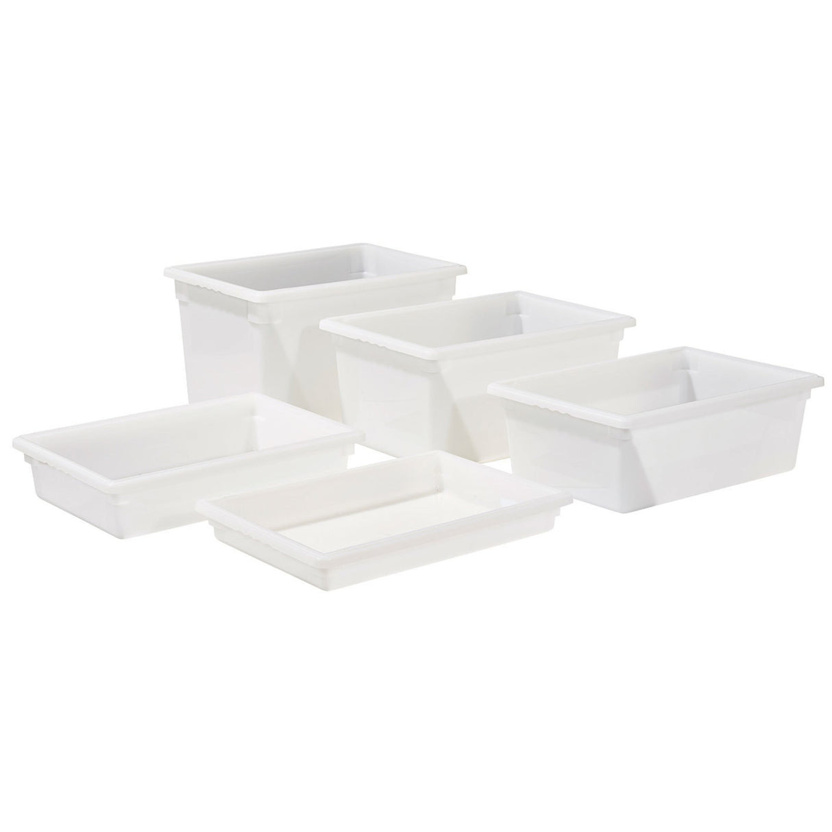 Food Storage Box, White Polypropylene