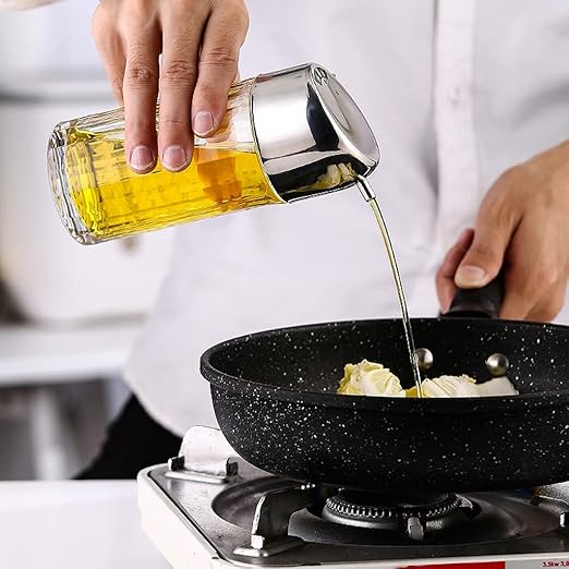 Dispenser for Kitchen Acrylic Oil Bottle Household Oil and Vinegar Seasoning Bottle Imitation Glass Olive Oil Dispenser Bottle Spray Bottle