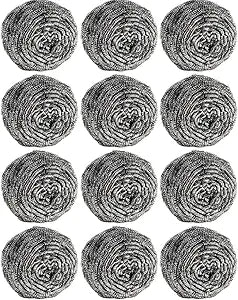 Stainless Steel Wool Scrubber Pads for Cleaning Dishes, Pans, Pots, Ovens, Grills, Sinks - Stainless Steel Scrubbers for Kitchen
