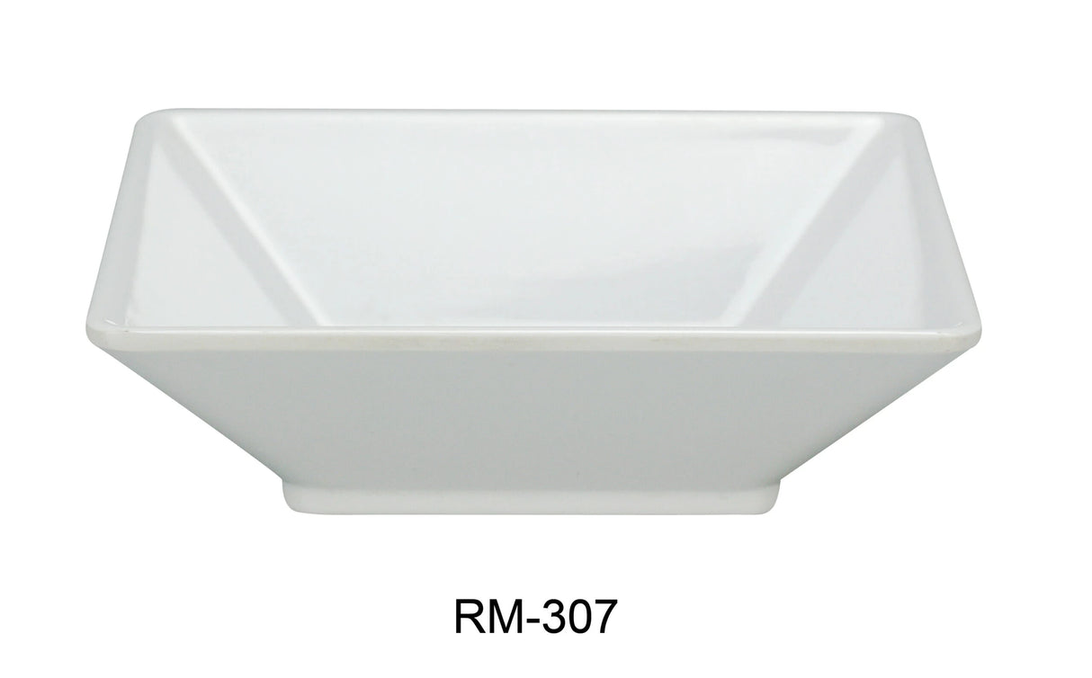 Yanco Rome-Black 6" X 1 3/4"H Deep Square Plate 14 Oz Black