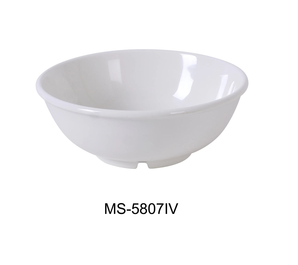 Yanco MILE STONE 7 1/2" X 2 3/4"H SALAD BOWL - 24 OZ IVORY