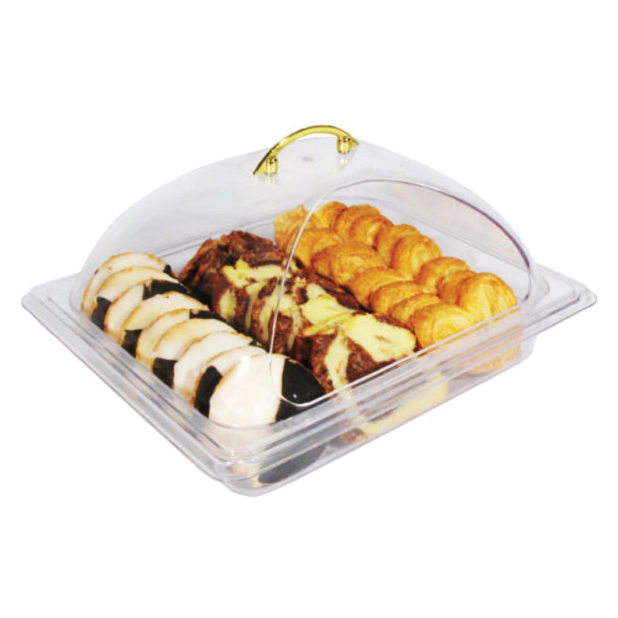 Dome Cover, Half-size, Cut-Out Opening, Polycarbonate