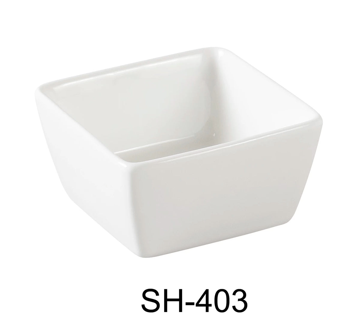 Yanco Shanghai 3" X 1 5/8" Square Sauce Dish 4 Oz