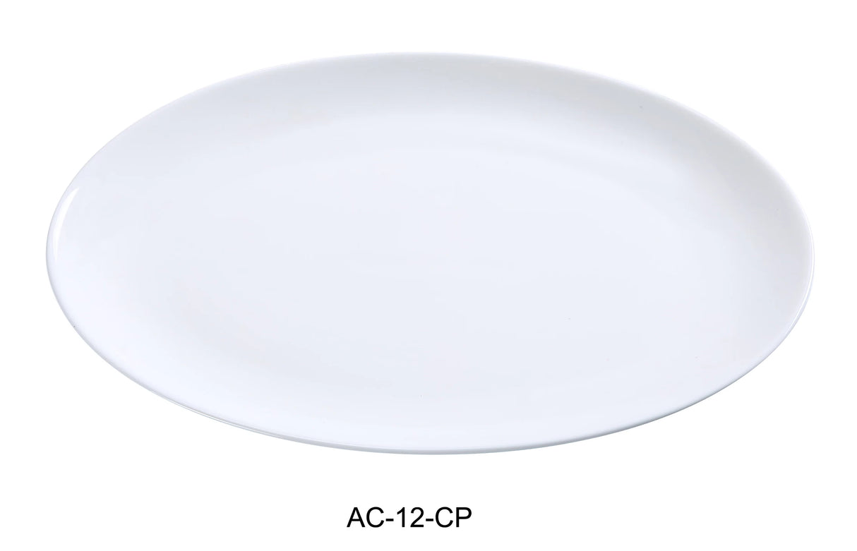 12 Pack Yanco AC-12-CP 12" X 8" COUPE PLATTER