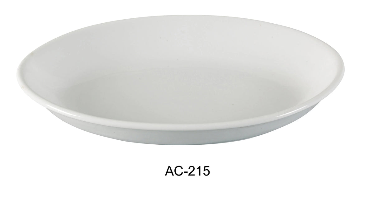Yanco AC-215 15 1/2" X 11" X 2" OVAL DEEP PLATTER