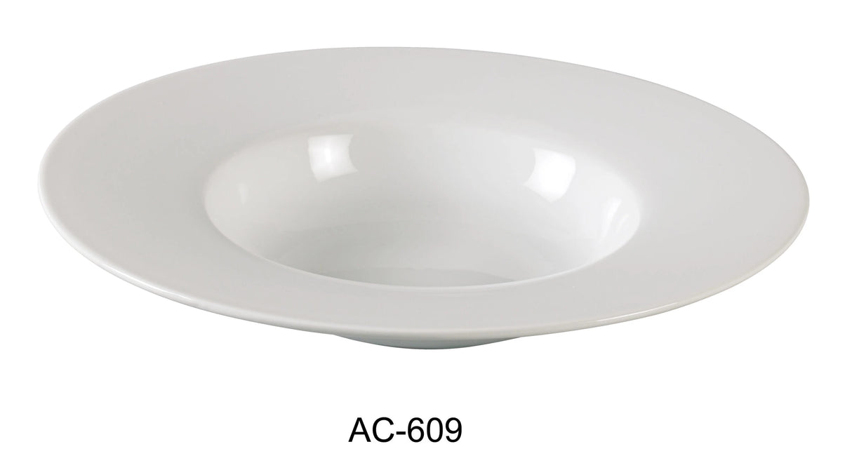 Yanco AC-609 9 1/4" DESSERT PLATE 2" DEEP 10 OZ