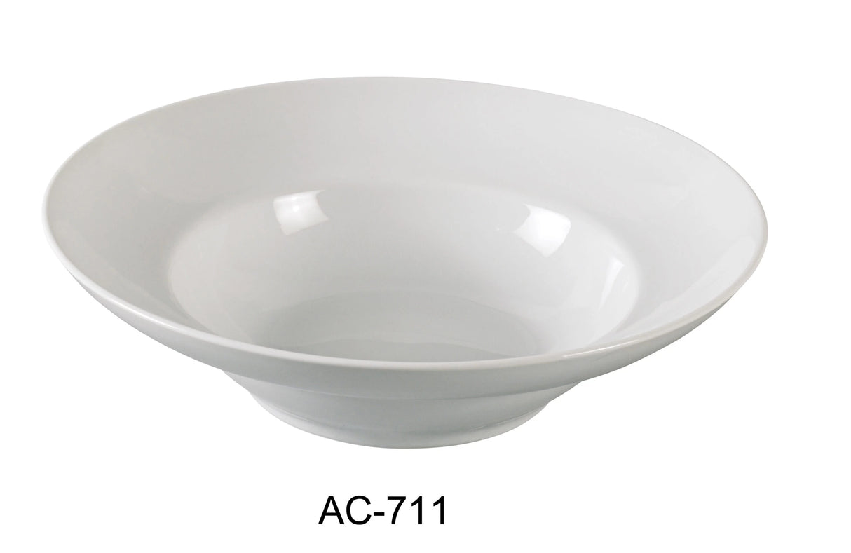 Yanco AC-711 10 3/4" X 3" DEEP MEDITERRANEAN BOWL 32 OZ