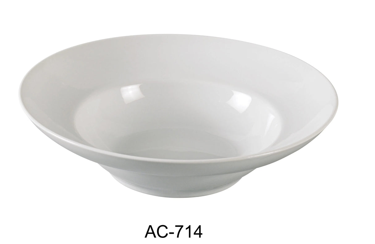 6 Pack Yanco AC-714 14 1/2" X 4 1/2" DEEP MEDITERRANEAN BOWL 96 OZ