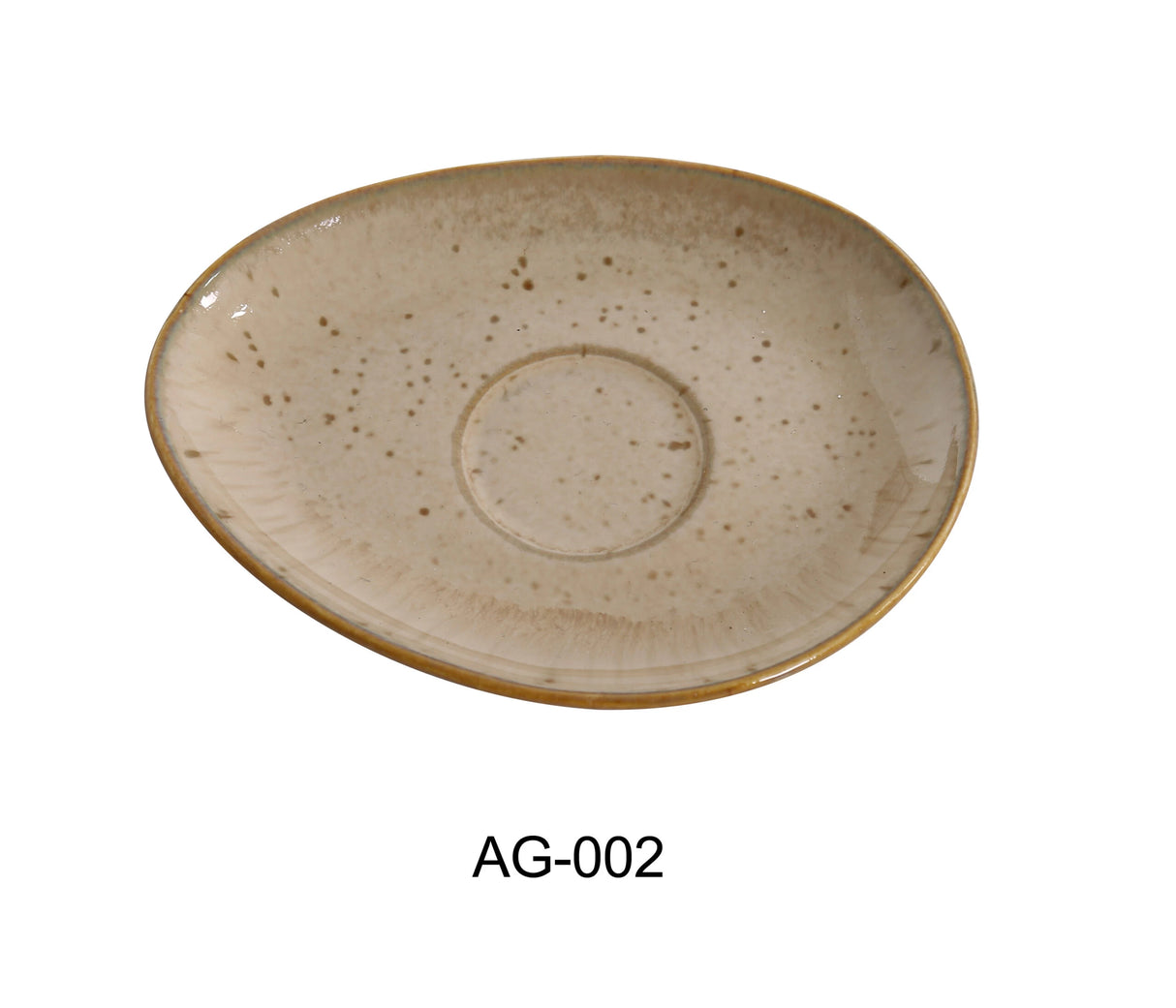 Yanco AG-002 6" X 4 1/2" SAUCER