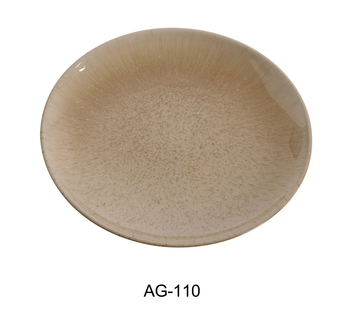 Yanco AG-110 10 1/2" X 1 " COUPE SHAPE ROUND PLATE