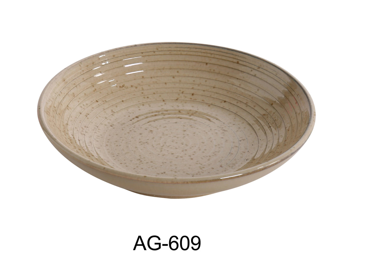 Yanco AG-609 9' x 1 3/4" SALAD/PASTA BOWL 30 OZ