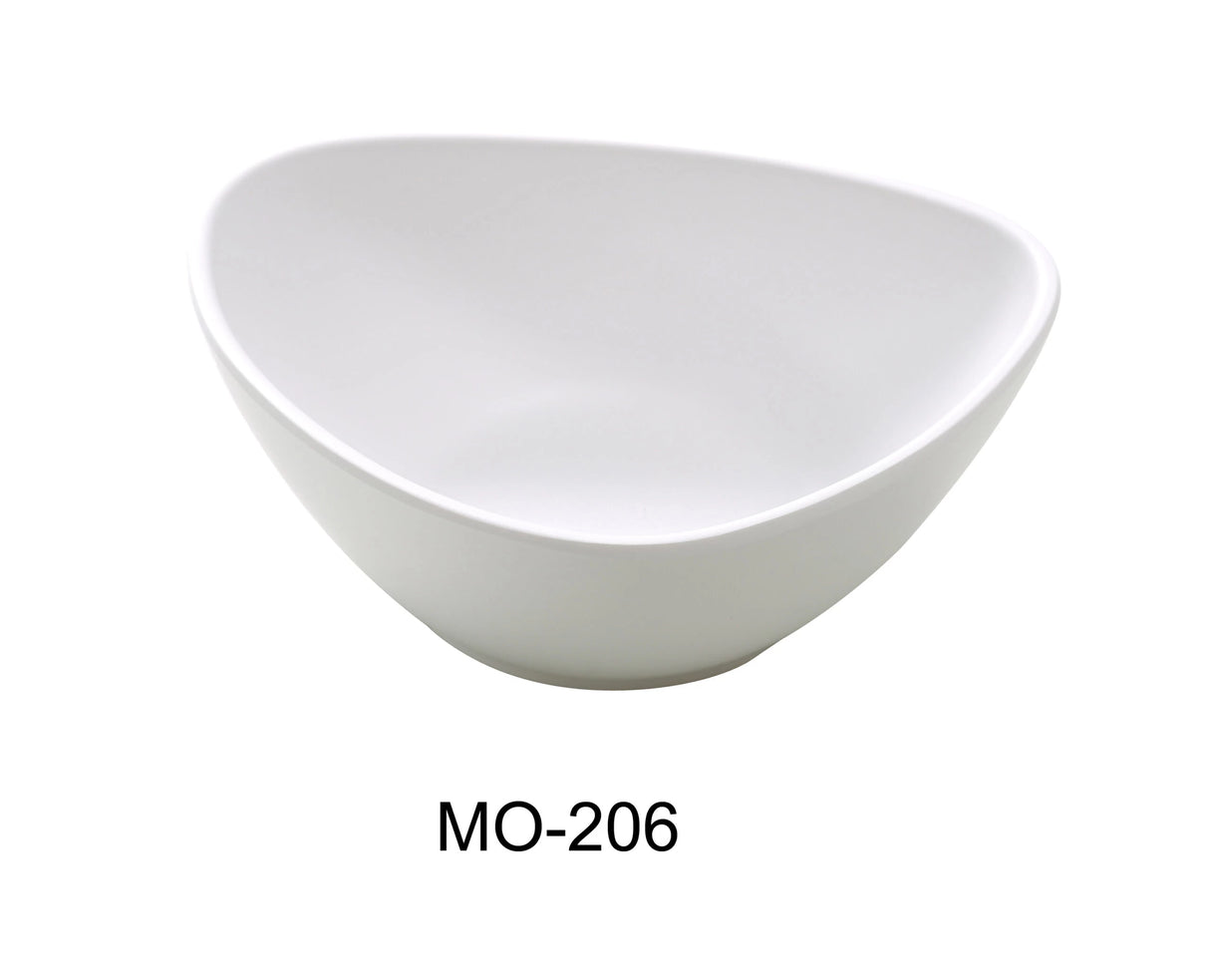 Yanco Moderne 6" X 4 1/2" X 2" Deep Triangle Plate 12 Oz