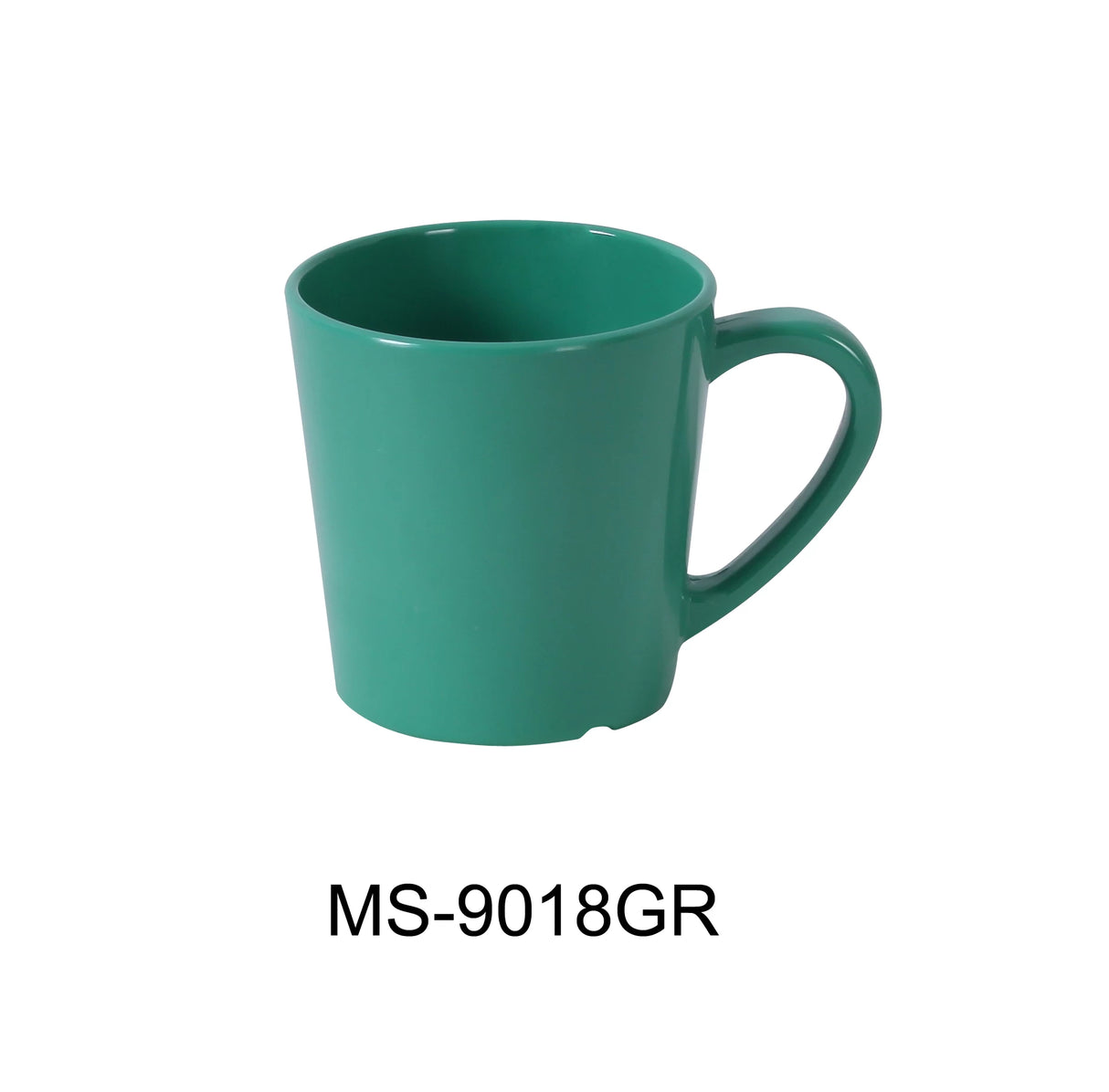 Yanco MILE STONE 3" X 3"H MUG/CUP - 7 OZ GREEN