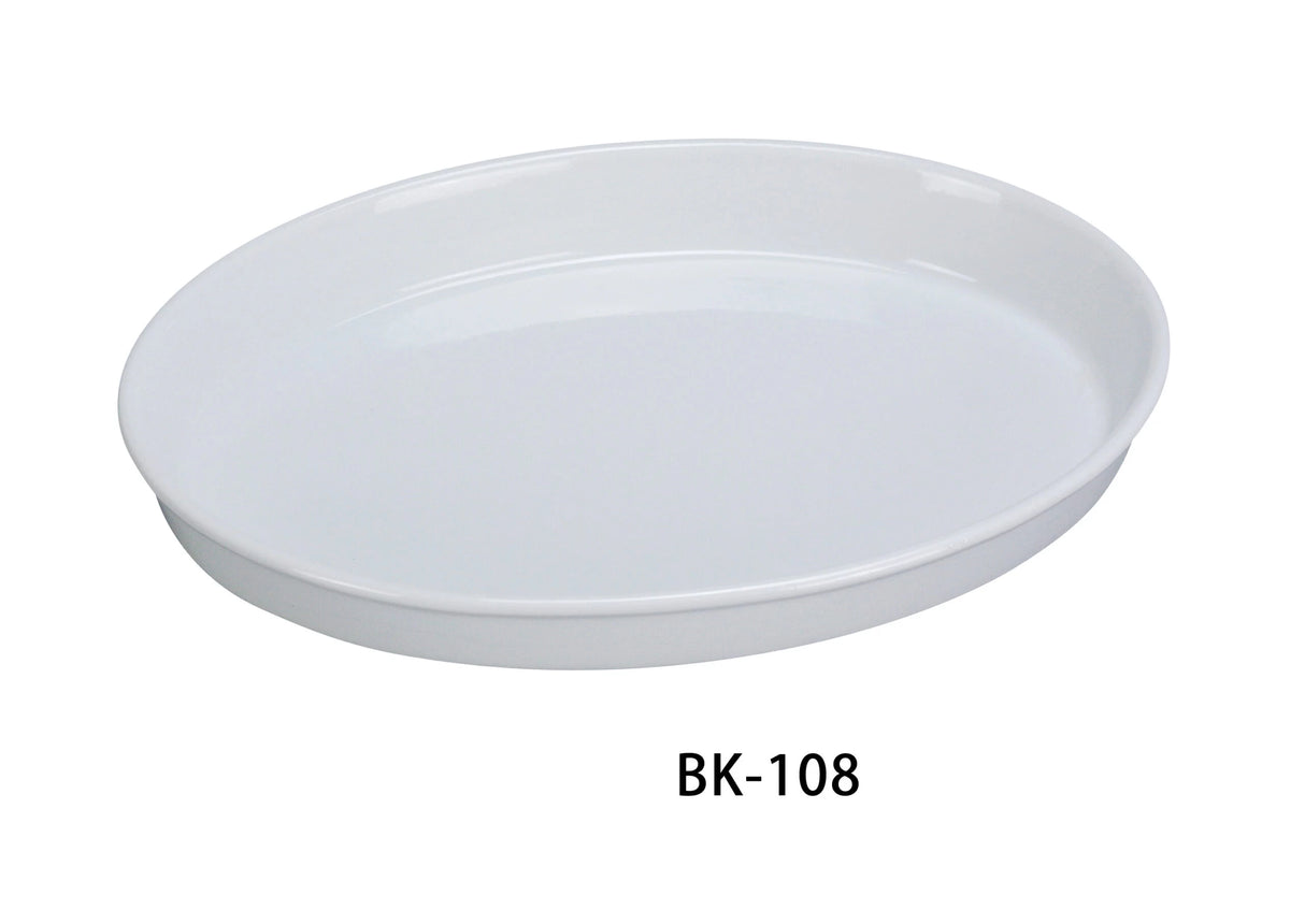 Yanco BK-108 8 英寸 X 11 英寸 X 2 英寸椭圆形深盘