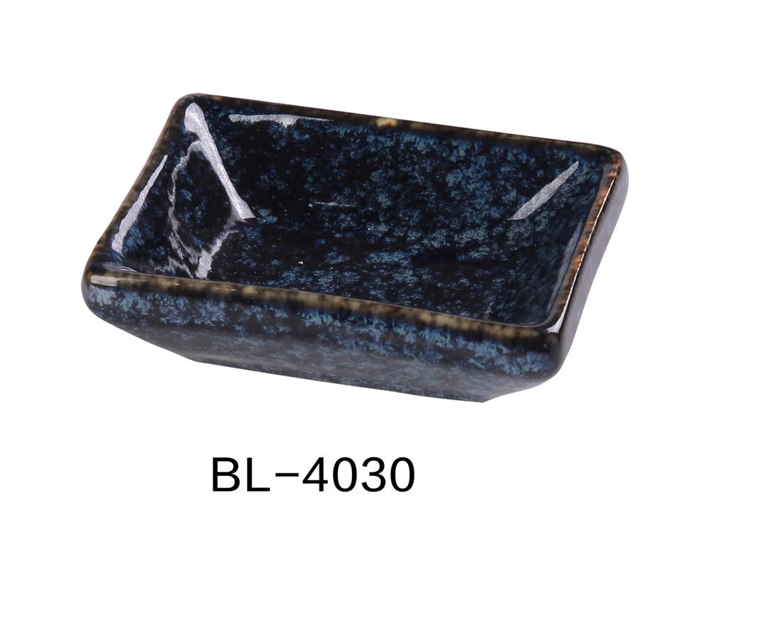 Yanco Blue Star 3" X 2 1/4" X 3/4" Sauce Dish 1 Oz