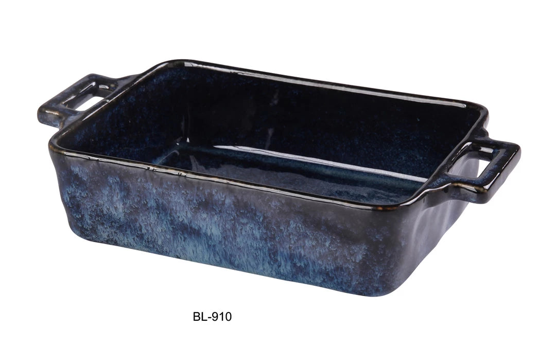 Yanco Blue Star 9 1/2" X 5" X 2 1/4" Bake Plate With Handle