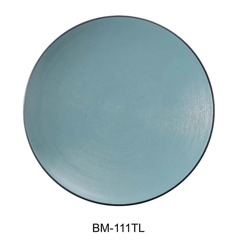 Yanco BIRMINGHAM - TEAL 11 1/2" X 1 1/4" ROUND PLATE