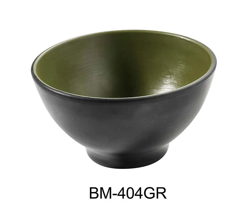 Yanco BIRMINGHAM - GREEN 4 1/2" X 2 3/4" RICE / SOUP BOWL 10 OZ
