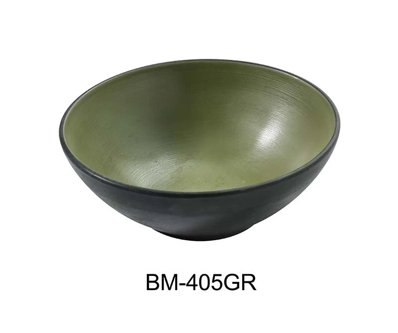 Yanco BIRMINGHAM - GREEN 5 3/4" X 2 1/4" SOUP / CEREAL BOWL 15 OZ