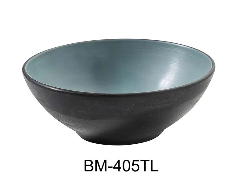 Yanco BIRMINGHAM - TEAL 5 3/4" X 2 1/4" SOUP / CEREAL BOWL 15 OZ