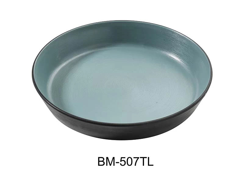 Yanco BIRMINGHAM - TEAL 7 1/2" X 1 1/2" DEEP DISH 16 OZ