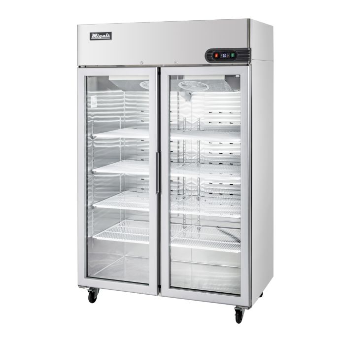 Migali C-2RG-HC 2 Door Glass Reach-In Refrigerator