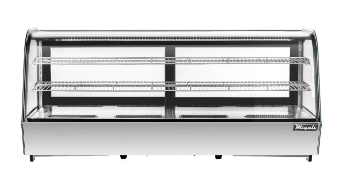 Migali C-88CTC-60 48” Wide Counter-Top Curved Glass Display Case Refrigerator
