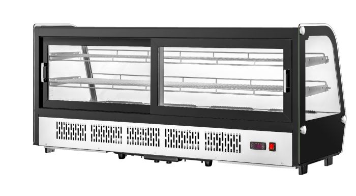 Migali C-88CTC-60 48” Wide Counter-Top Curved Glass Display Case Refrigerator