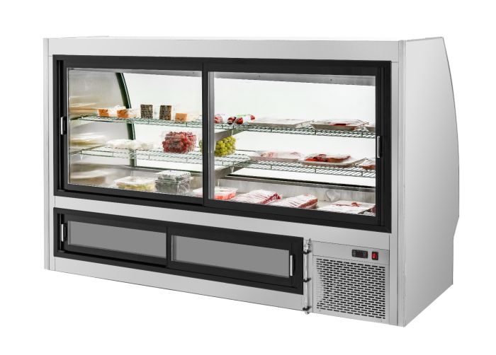 Migali C-DC-7 7 Ft Deli Display Case, Curved Glass