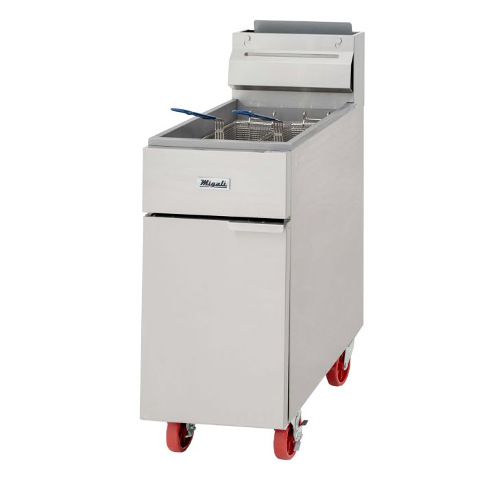 Migali C-F50-NG 50 lb Natural Gas Fryer -136,000 BTU