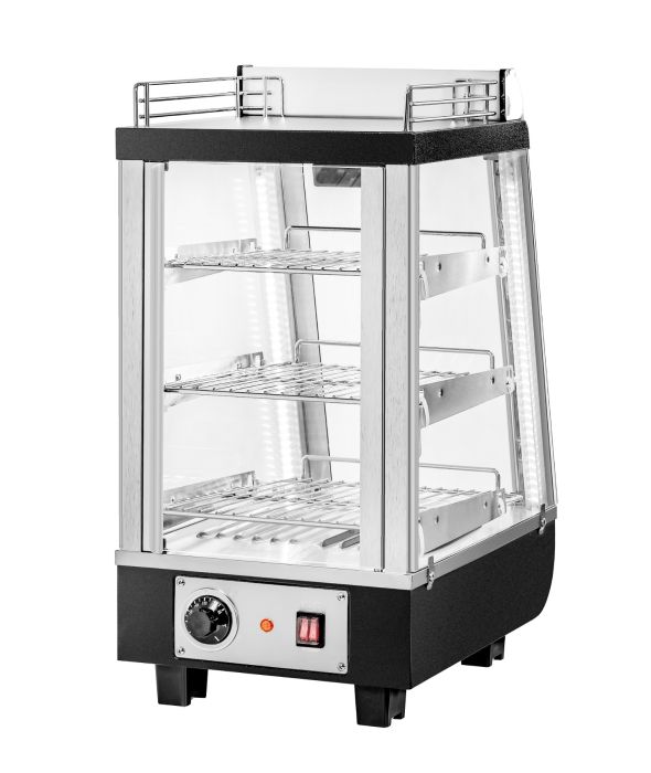 Migali C-HCT14-S 14" Wide Heated Counter-top Display Case, Straight Glass, Front & Rear Sliding Doors
