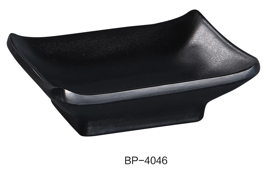 Yanco BLACK PEARL 3 3/4" X 2 1/2" SAUCE DISH 2.5 OZ
