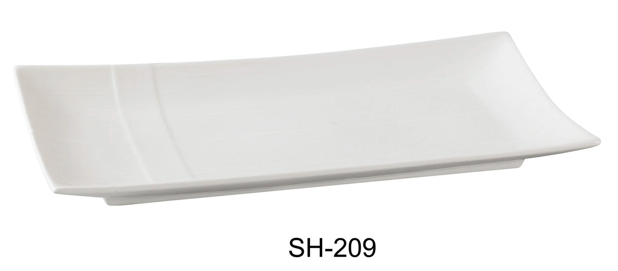 Yanco Shanghai 9 1/2" X 4 1/2" Rectangular Plate