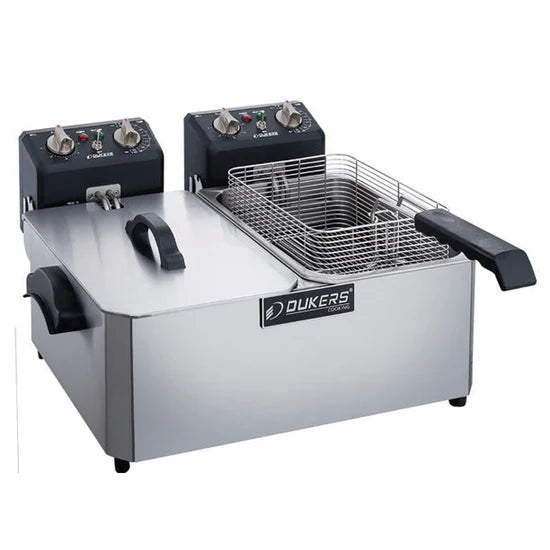 Dukers  DCF15ED 30lb Two Basket Electric Countertop Fryer (Free Shipping) (Add to cart for discount)