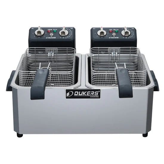 Dukers  DCF15ED 30lb Two Basket Electric Countertop Fryer (Free Shipping) (Add to cart for discount)