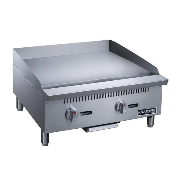 Dukers DCGT24 24 in. Thermostatic Griddle with 2 Burners