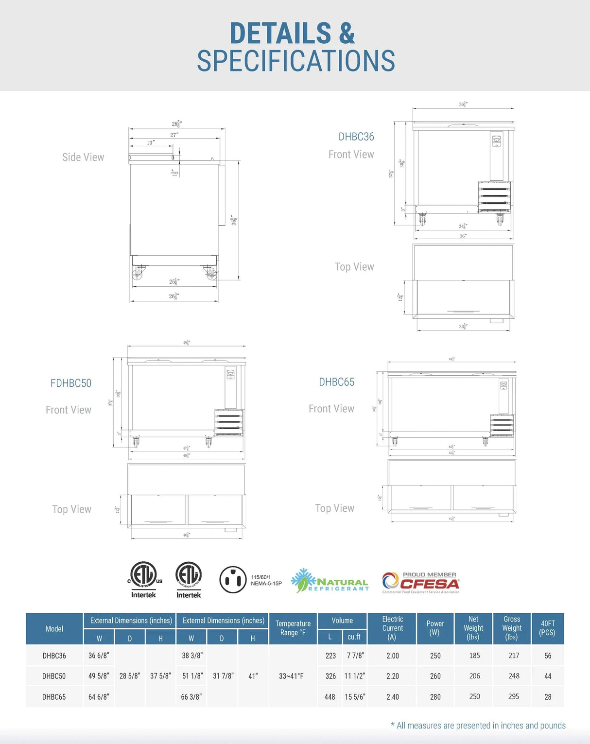 Dukers DHBC50 - 50" Bottle Cooler (Free Shipping) (Add to cart for discount)