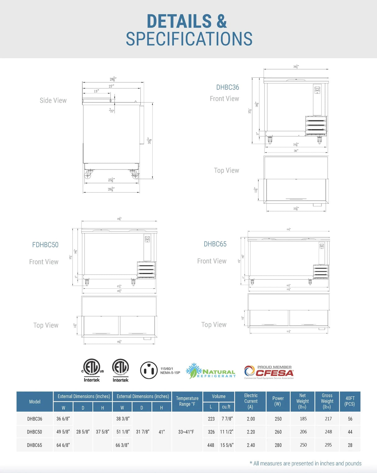 Dukers DHBC65 - 65" Bottle Cooler (Free Shipping) (Add to cart for discount)